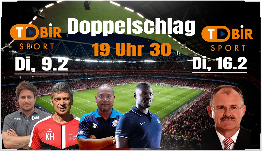 Read more about the article LIVE: Doppelschlag Di bei TDBir Sport ab 19 Uhr 30