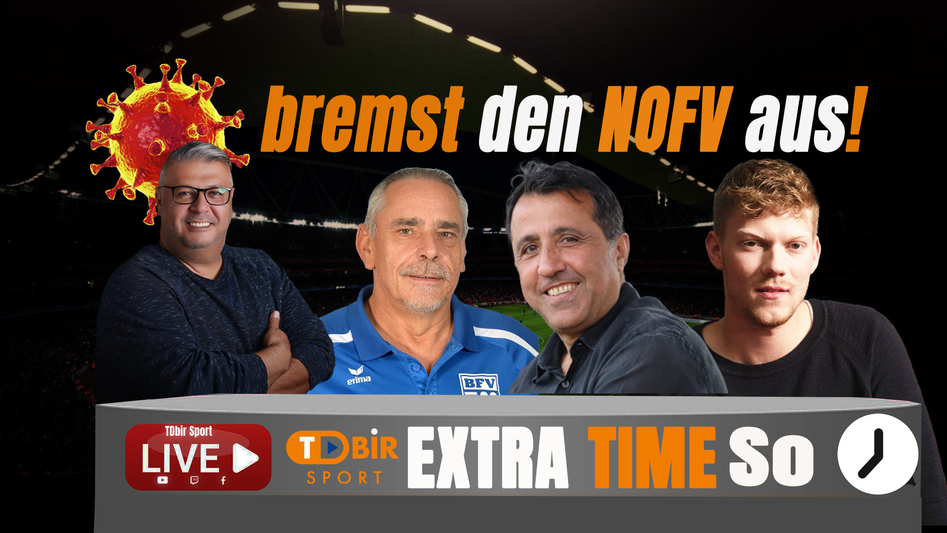 You are currently viewing 19 Uhr live bei You Tube: Corona bremst den NOFV aus